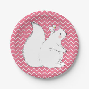Woodland Squirrel Paper Plate