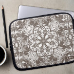 Woodland Squirrels Mandala Laptop Sleeve<br><div class="desc">Looking for a stylish and personalised laptop case that will keep your device protected while also showcasing your unique style? Look no further than our hand-drawn squirrels mandala laptop case! Featuring a beautiful and intricate design of cute squirrels, autumn leaves, and forest elements patterned in a mandala this beautiful tech...</div>