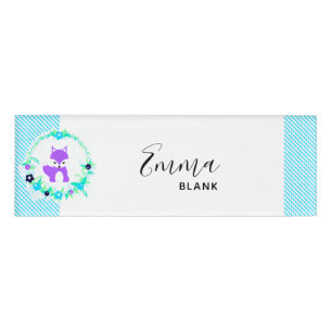 Woodland Story Name Tag