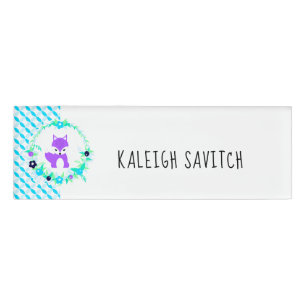 Woodland Story Name Tag