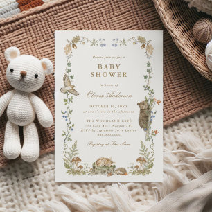 Woodland Storybook Baby Shower Invitation