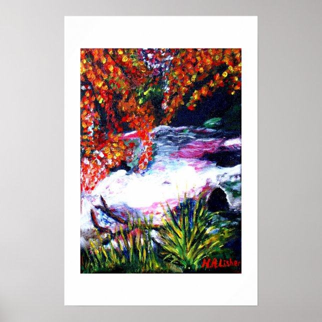Woodland stream poster (Front)