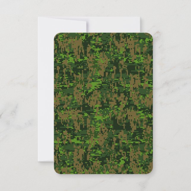 Woodland Style Digital Camouflage Accent (Front)