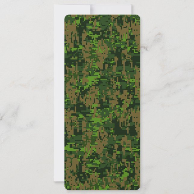 Woodland Style Digital Camouflage Accent (Front)