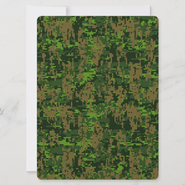 Woodland Style Digital Camouflage Accent (Front)