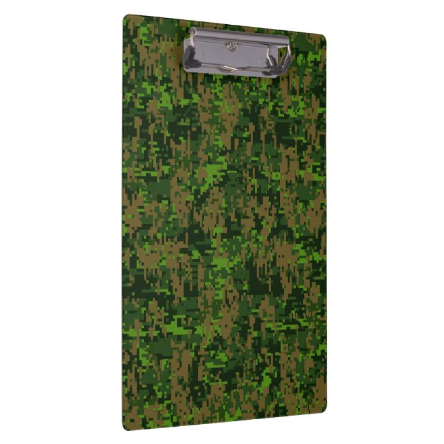Woodland Style Digital Camouflage Accent Decor Clipboard (Right)