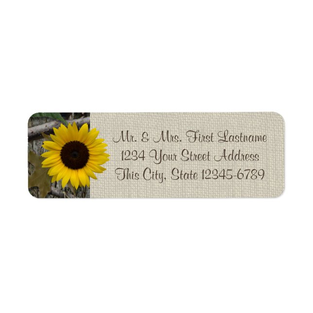 Woodland Sunflower and Burlap (Front)