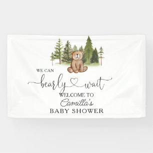 Woodland  Teddy Bear Baby Shower Welcome Banner