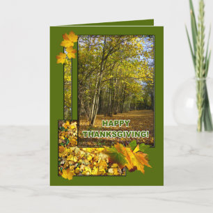WOODLAND  ~  Thanksgiving Card