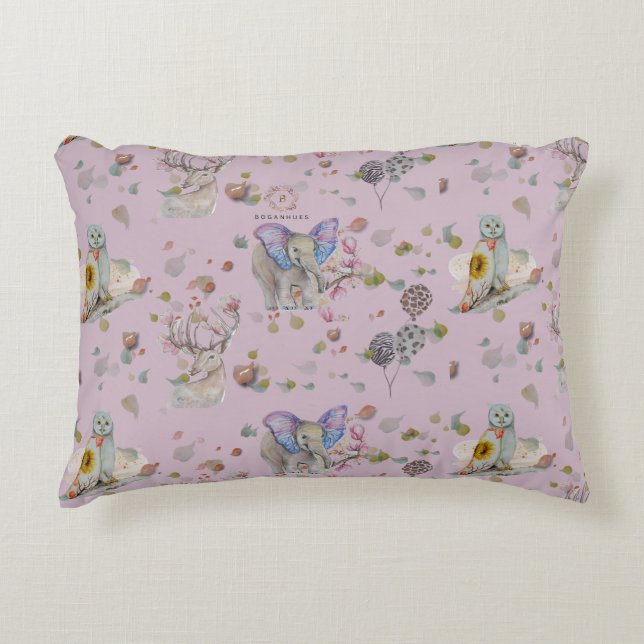 Woodland Theme Baby  Decorative Cushion (Front)