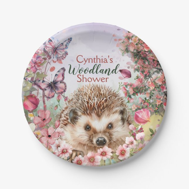Woodland Theme Plate (Front)