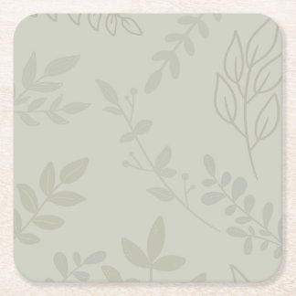Woodland Theme Square Paper Coaster