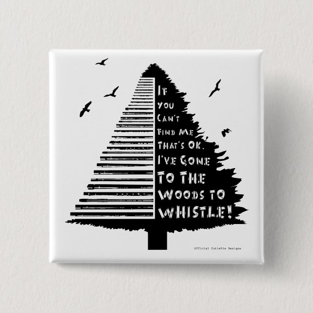 Woodland Tin Whistle Pin Badge (Front)