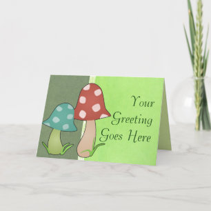 Woodland Toadstool Greeting Card