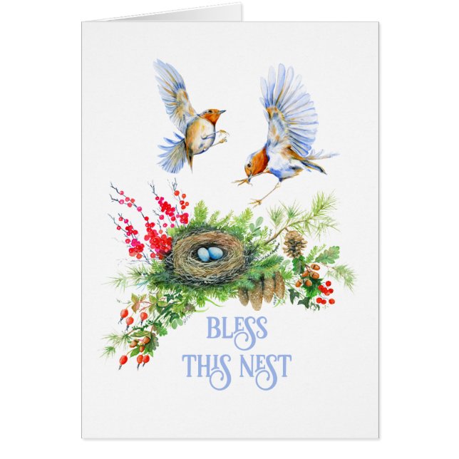 Woodland Treasures Bless This Nest Housewarming (Front)