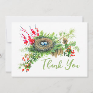 Woodland Treasures Personalised  Thank You Card