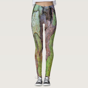 Woodland Tree Bark Leggins Nature Fairy Nymph Leggings