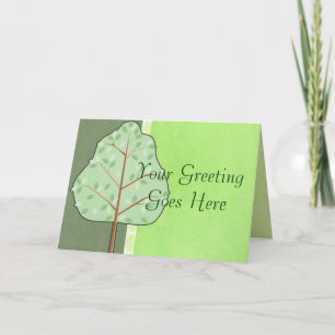 Woodland Tree Greeting Card