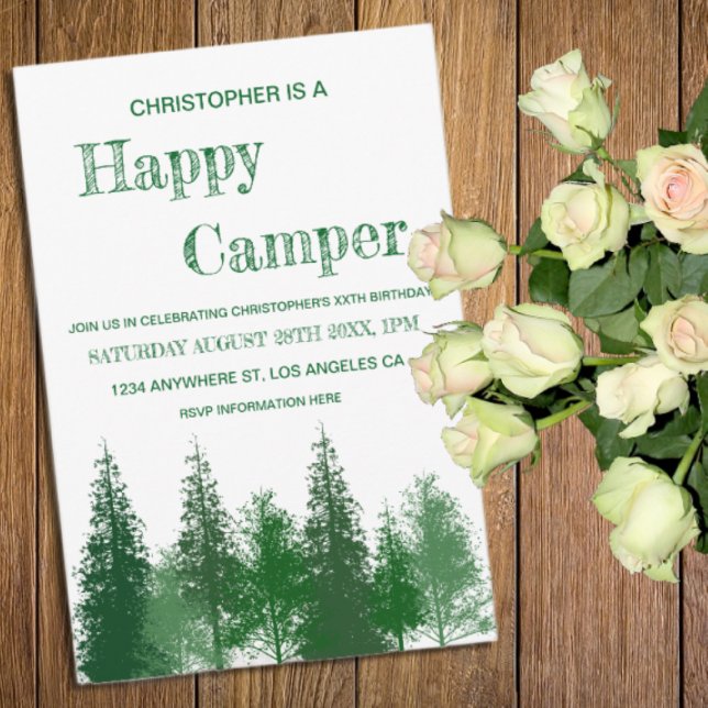 Woodland Trees Birthday Invitation (Creator Uploaded)