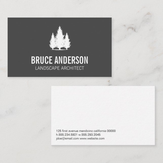 Woodland Trees Business Card (Front/Back)