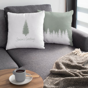 Woodland Trees Christmas Cushion