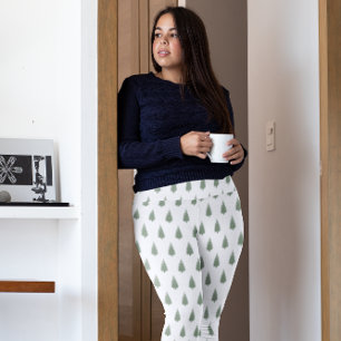 Woodland Trees Christmas Leggings
