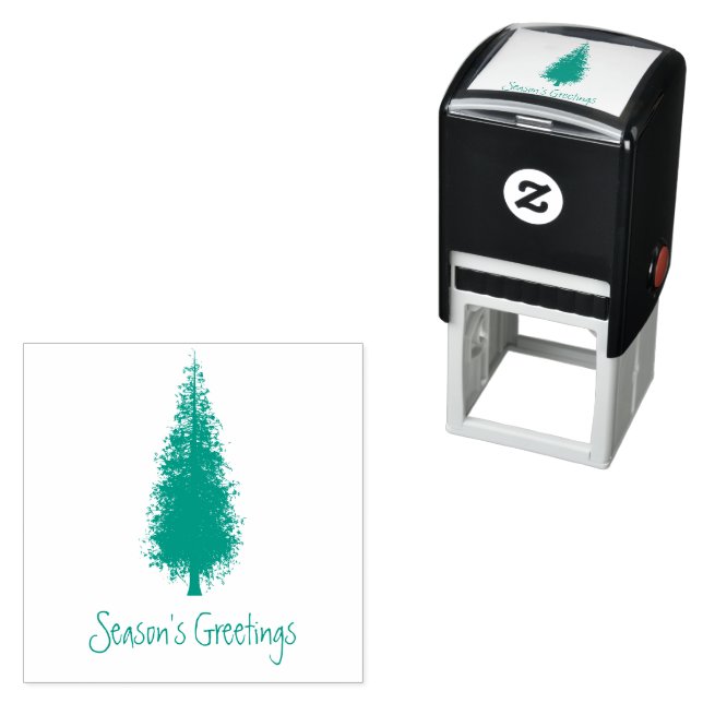 Woodland Trees Christmas Self-inking Stamp (In Situ)