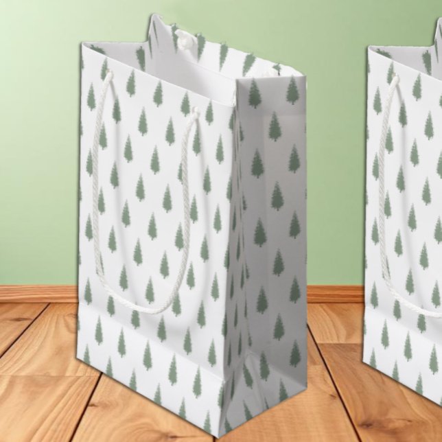 Woodland Trees Christmas Small Gift Bag (Creator Uploaded)