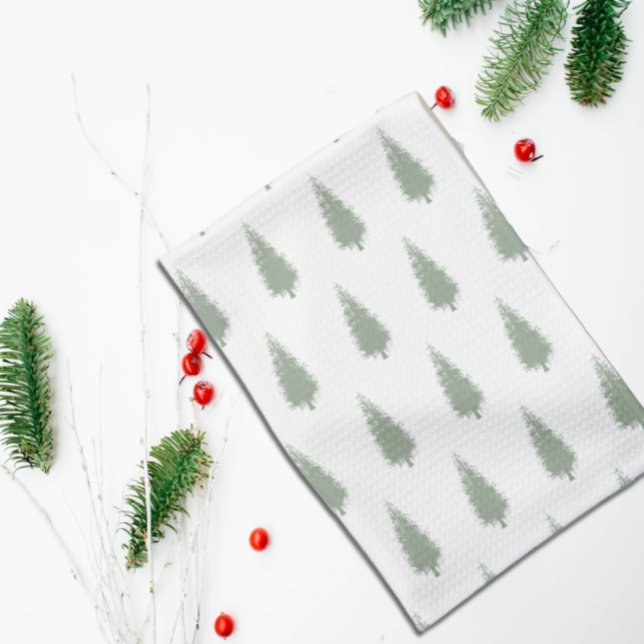 Woodland Trees Christmas Tea Towel (Creator Uploaded)