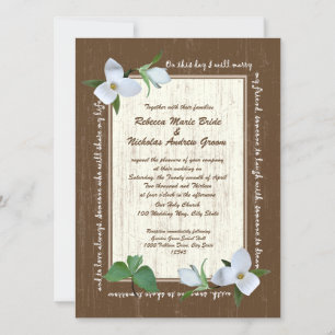 Woodland Trillium Wedding Invitation