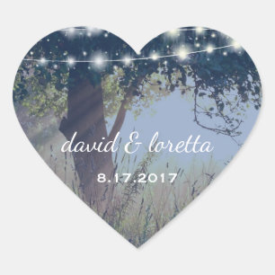 Woodland Twilight Fairy Lights Sticker Small