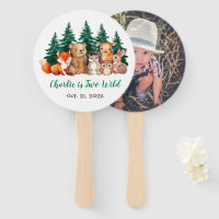 Woodland Two Wild Photo 2nd Birthday Forest Animal