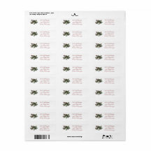 “Woodland Warmth” theme Return Labels