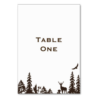 Woodland Wedding Table Name or Number Table Number
