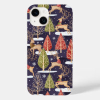 Woodland Whimsical Reindeers Winter