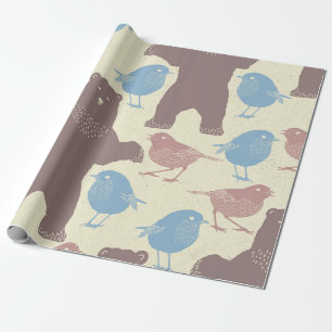Woodland Whimsy Spring Wrapping Paper