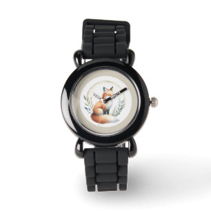 Woodland Whisper- Fox Illustration Watch