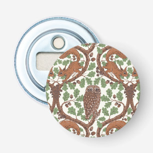Woodland Whispers/Owls and Squirrels in the Oak/mo Bottle Opener