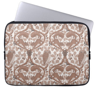 Woodland Whispers/Owls and Squirrels in the Oak/mo Laptop Sleeve