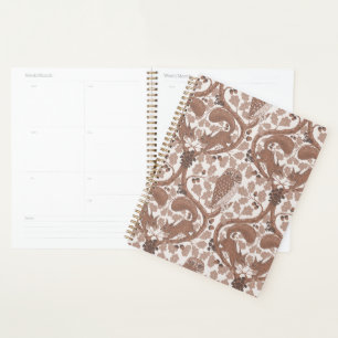 Woodland Whispers/Owls and Squirrels in the Oak/mo Planner