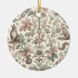 Woodland Whispers: Victorian Nature Elegance Ceramic Tree Decoration