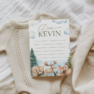 Woodland Wild One Birthday Time Capsule Card