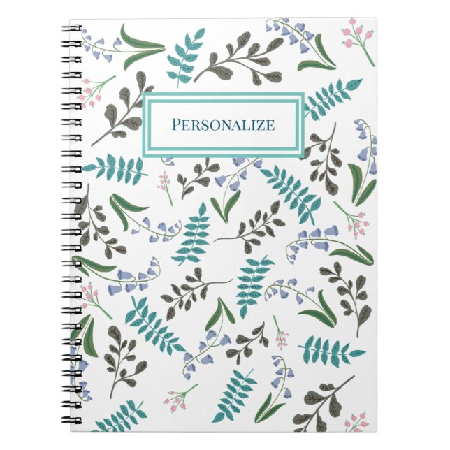 Woodland Wildflower Spiral Notebook (Front)