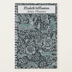Woodland Wildlife  Animal Teal Customised Fox Deer Planner