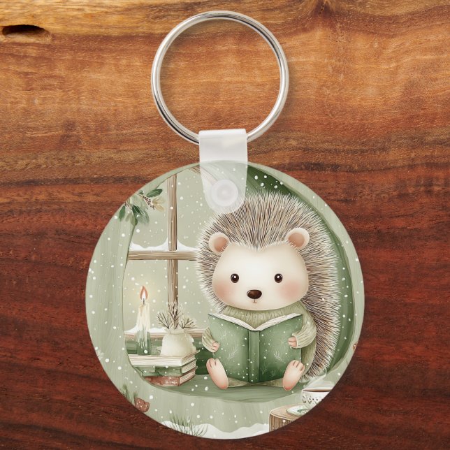 Woodland Winter Critter Key Ring (Front)