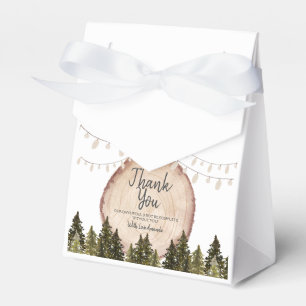 Woodland Winter Forest Baby Shower Favour Box