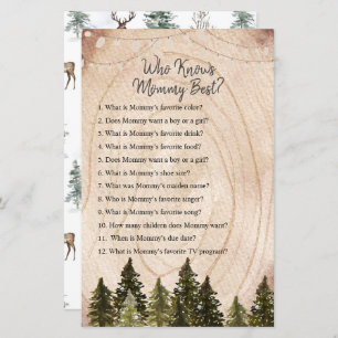 Woodland Winter Forest Who Knows Mummy Best