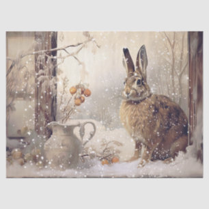 Woodland Winter Hare Tissue Paper