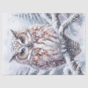 Woodland Winter Owl Tissue Paper
