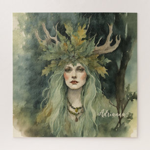 Woodland Witch Jigsaw Puzzle